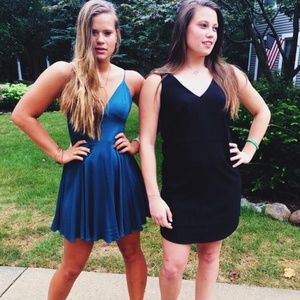 Blue/Green Mini Dress